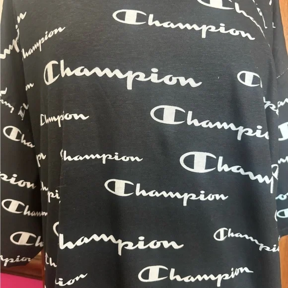 Champion Big and Tall Black and White Logo Shirt size 2XL New - Picture 4 of 5